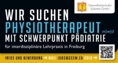 Physiotheraupeut (m/w/d) mit Schwerpunkt Pädiatrie für Lehrpraxis Gesundheitsschulen Südwest GmbH Freiburg